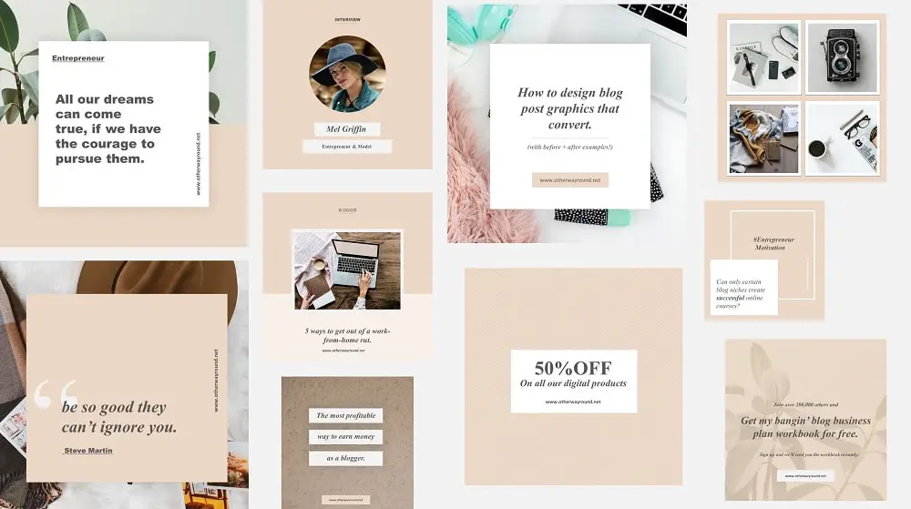 instagram feed layout template