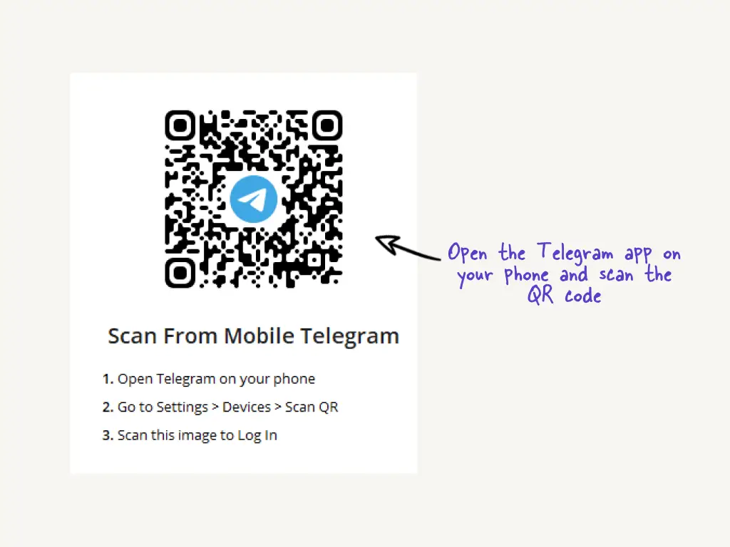Qr code telegram How to