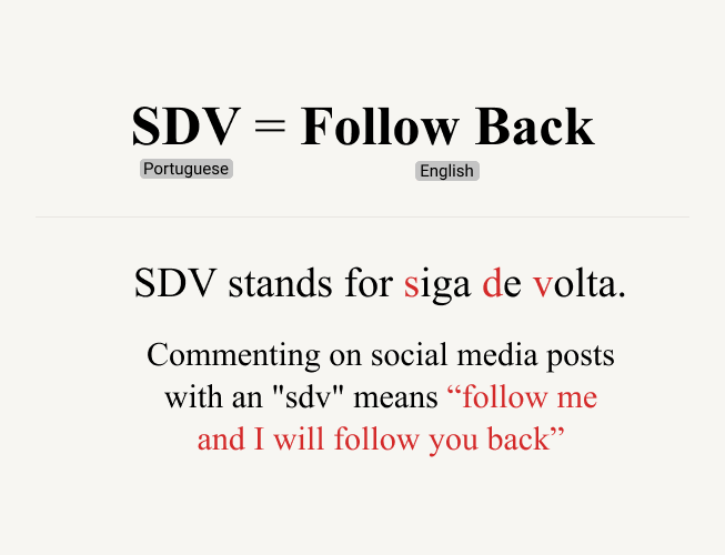 What Does sdv Mean on Instagram?