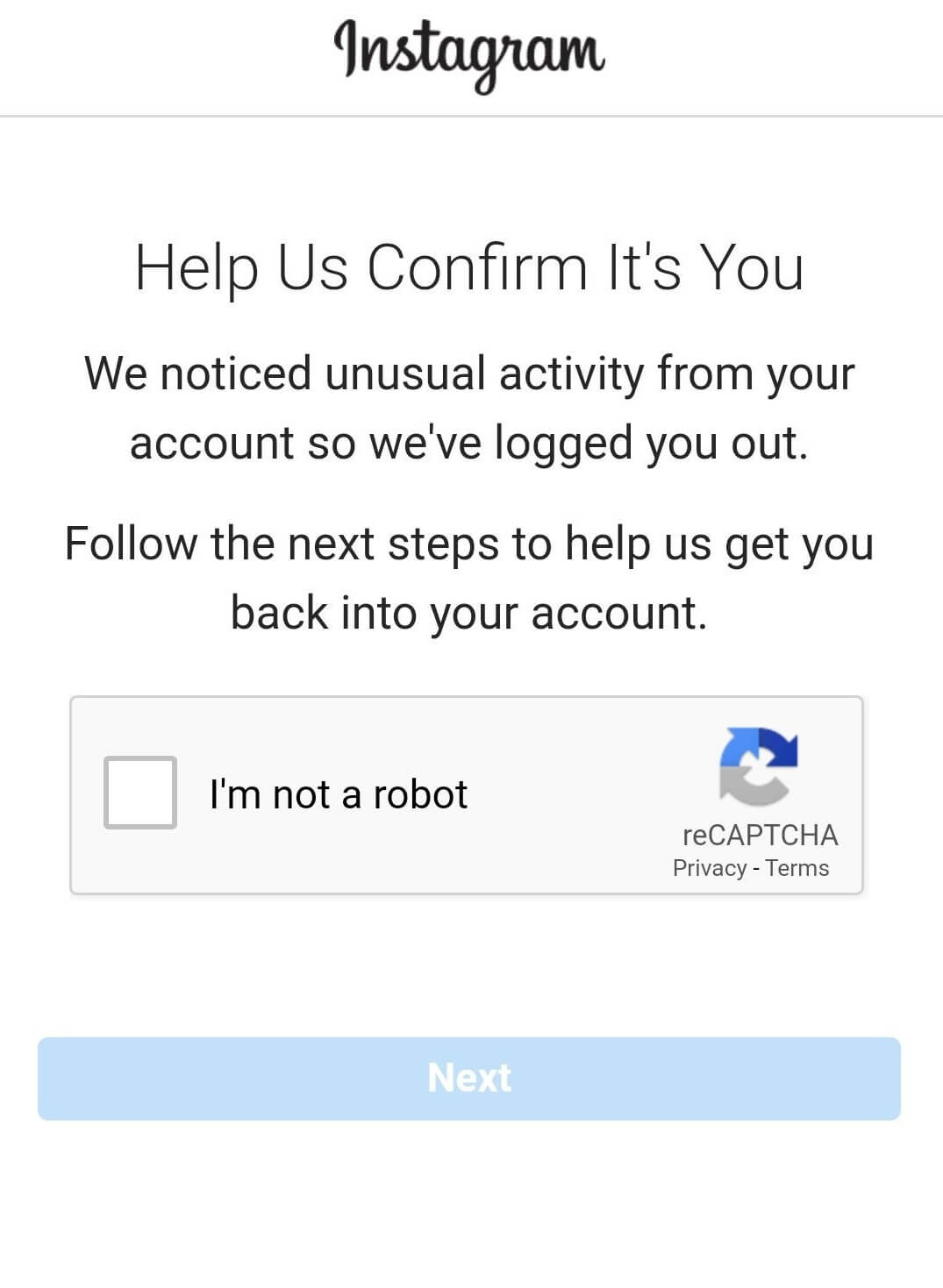 How to Fix “Confirm it’s You to Login” on Instagram