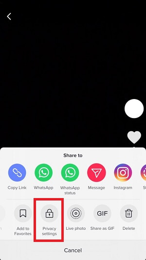 How to Hide Videos on TikTok Step-2