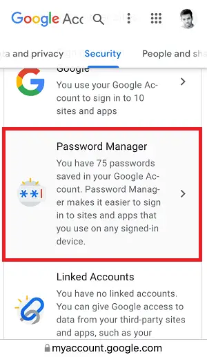 How to see your Instagram password on an Android phone Step-2