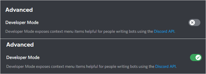 To enable the Developer Mode on Discord’s desktop app