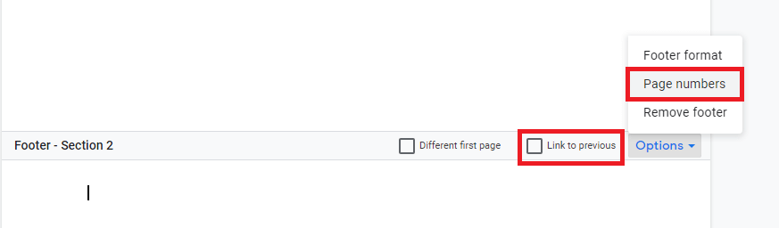 How To Exclude First Two Pages From Page Numbers Google Docs Step-3