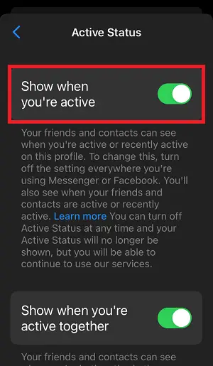 How to Appear Offline on Messenger Step-3