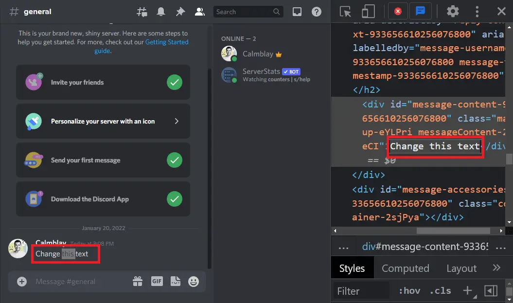 How to Inspect Element on Discord Step-3