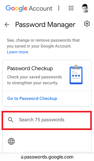 How to see your Facebook password on Android Step-3