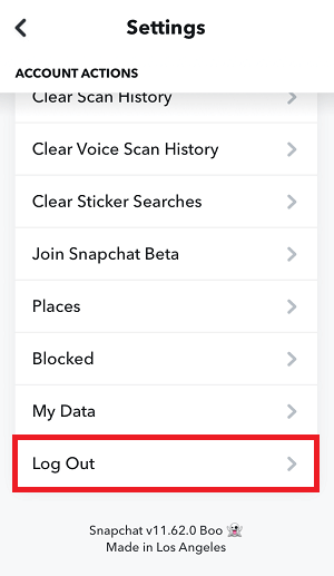 How to Switch Accounts on Snapchat Step-3