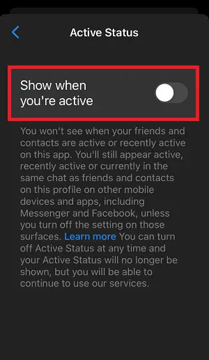 How to Appear Offline on Messenger Step-3