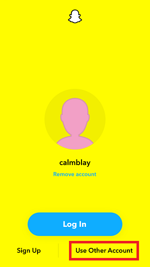 How to Switch Accounts on Snapchat Step-4