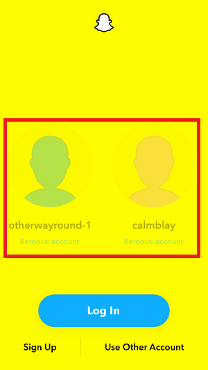 How to Switch Accounts on Snapchat Step-5.3