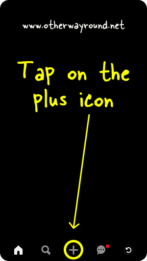 Tap on the plus icon. How To Make Pins Private On Pinterest App Step-1