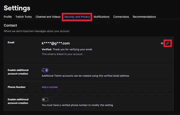 twitch how to turn off email notifications