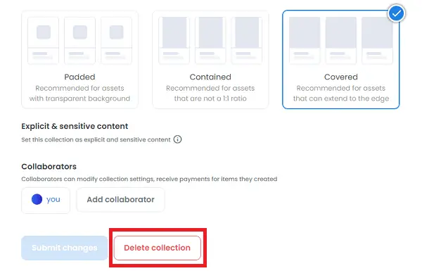 How to Delete an NFT Collection on OpenSea Step-3