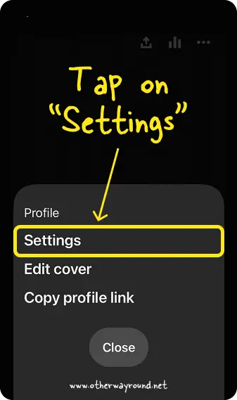 Tap on Settings. How To Link Pinterest And Instagram Step-2.2