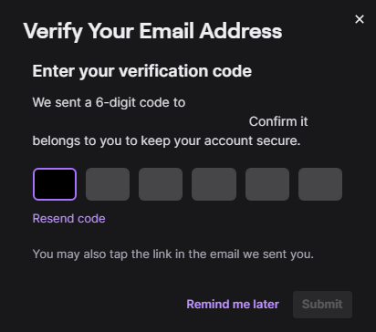 How to Change Your Email Address on Twitch Step-3