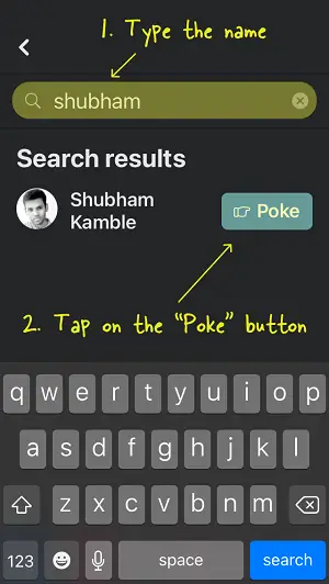 How To Poke Someone On Facebook Step-3.1