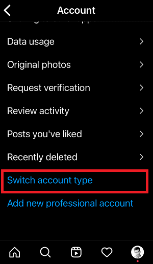 How To Remove a Business Account From Instagram Step-3.1