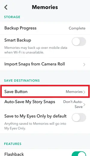 How to Save Snapchat Photos to Your Gallery Step-3