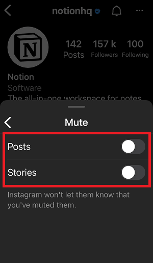 How to Unmute Someone on Instagram  Step-4