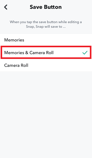 How to Save Snapchat Photos to Your Gallery Step-4