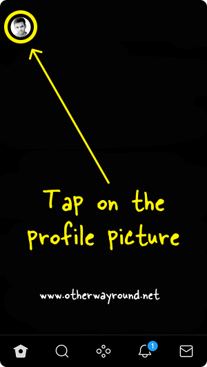 Tap on the profile picture. How To Delete Twitter Profile Picture Step-1
