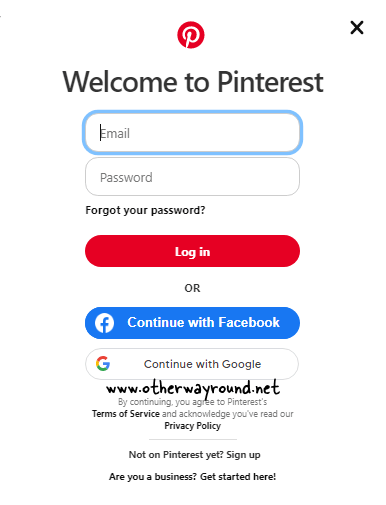 Go to Pinterest.com and log in. How To Find Someone On Pinterest (Web) Step-1