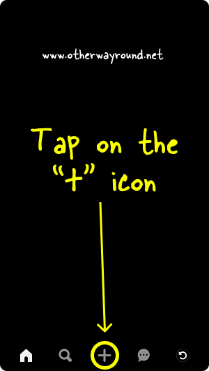 Tap on the “+” icon. How To Make Pinterest Board Private App Step-1