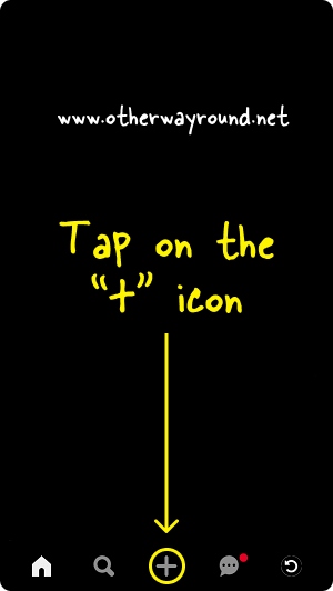 Tap on the "+" icon. How To Post A Video On Pinterest On iPhone Step-1