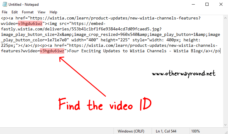 Find the video ID. How To Download Wistia Video Step-2