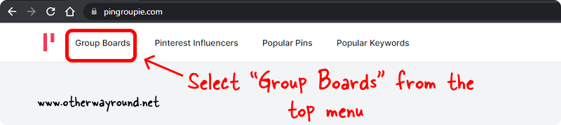 Select "Group Boards" from the top menu. How To Find Group Boards On Pinterest Method-1 Step-2