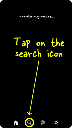 Tap on the search icon. How To Find Someone On Pinterest (Mobile App) Step-2