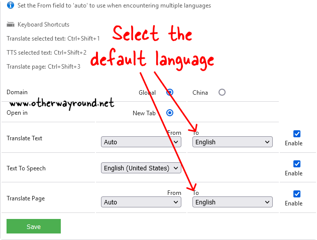 Select your default language. How To Translate A Page Firefox Step-2