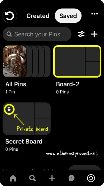 Scroll down to see the boards. How To Find Your Boards On Pinterest Step-3