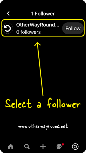 Select a follower. How To Get Rid Of Followers On Pinterest Step-3