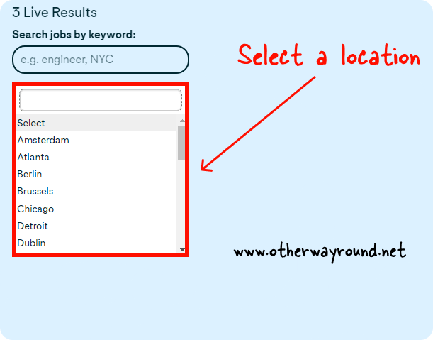 Select a location. How To Work For Pinterest Step-5