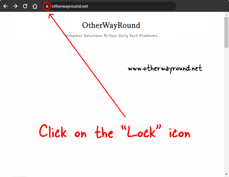 Click on the "Lock" icon. How To View Cookies In Chrome Method-1 Step-1