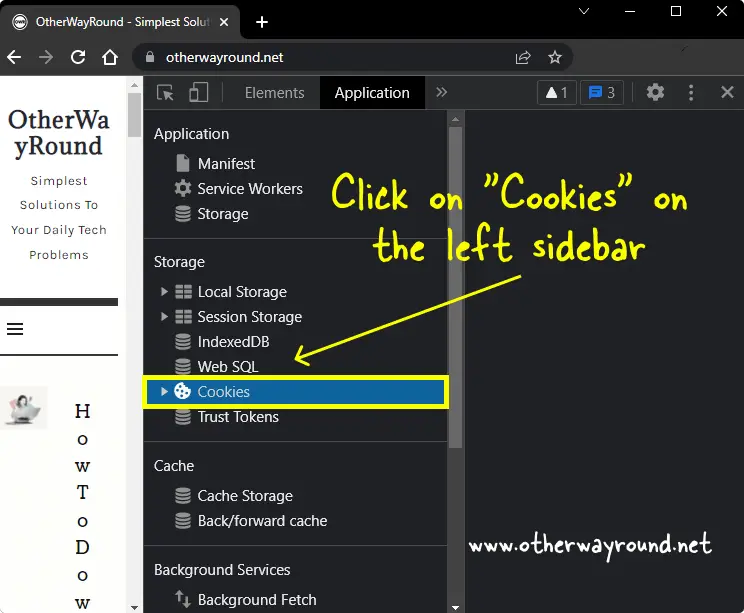 Click on "Cookies" on the left sidebar. How To View Cookies In Chrome Method-2 Step-3