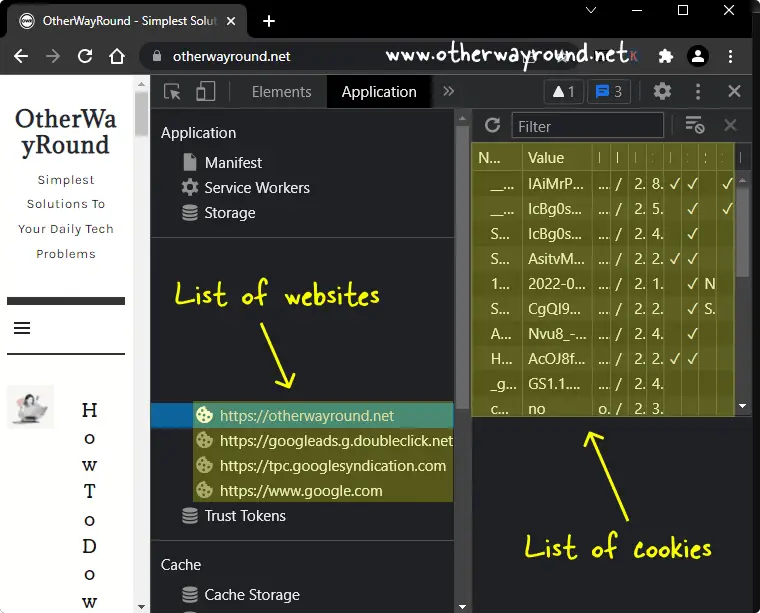 Click on the domain URL to see the cookies. How To View Cookies In Chrome Method-2 Step-4