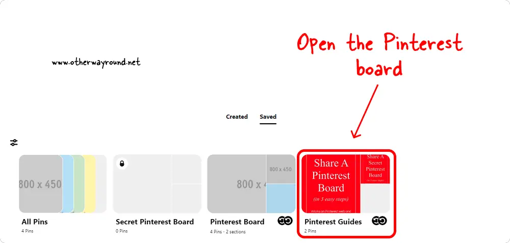 How To Leave A Board On Pinterest Web Step-1