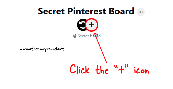 How To Share A Secret Pinterest Board Web Step-1