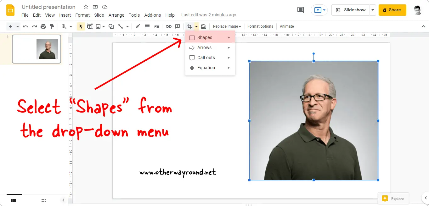 How To Make A Picture Circular In Google Slides Step-3