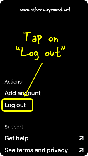 How To Log Out Of Pinterest On iPhone Step-4