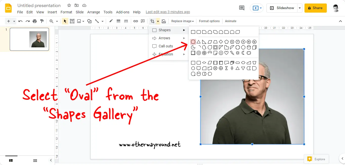 How To Make A Picture Circular In Google Slides Step-4
