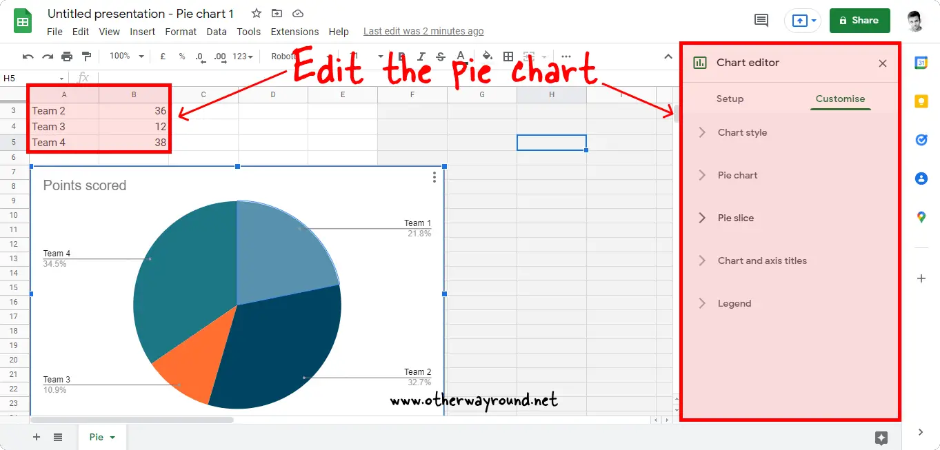 How To Make A Pie Chart In Google Slides Step-5