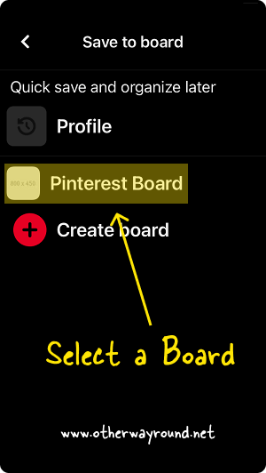 How To Post On Pinterest Using Phone Step-6