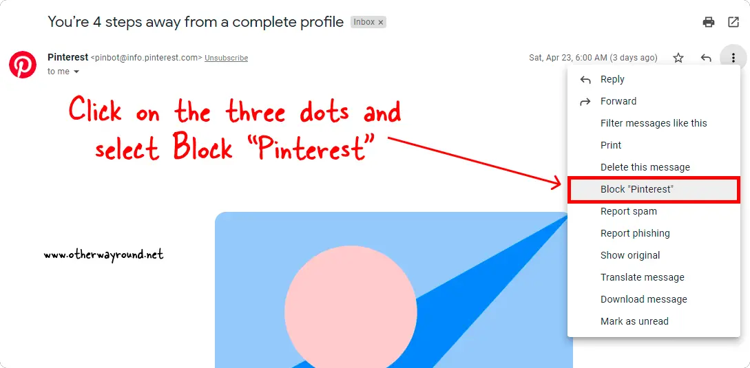 How To Block Pinterest From Sending Emails?
