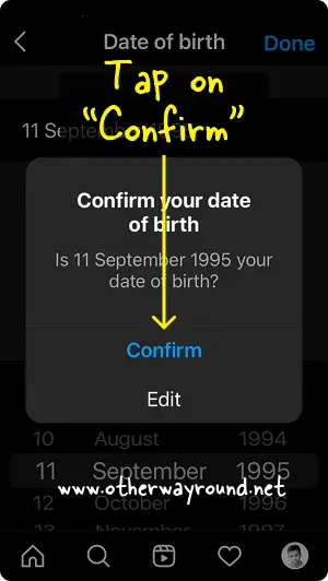 How To Change Age On Instagram Step-4.3