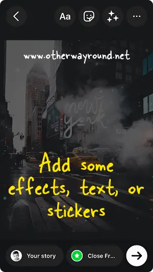 How To Save Instagram Story As Draft Step-2