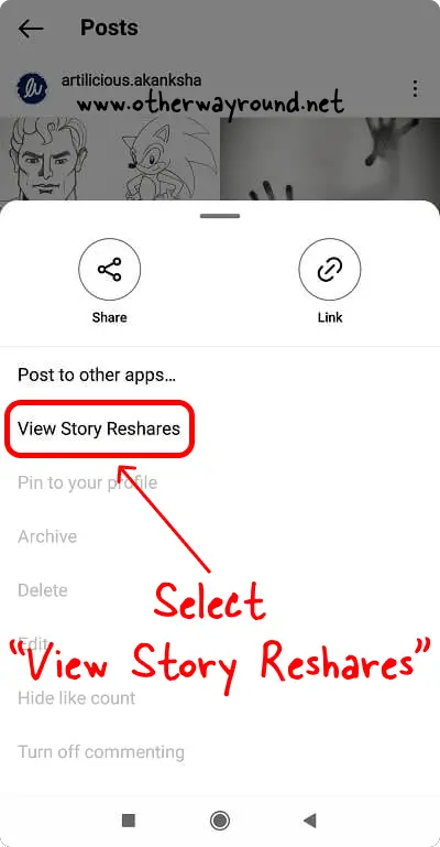 How To See Story Reshares On Instagram Step-3